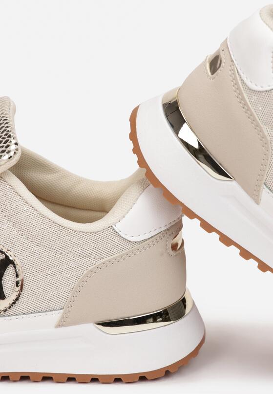 Beżowe Sneakersy 5