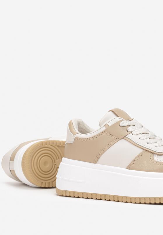 Beżowe Sneakersy Loneno 5