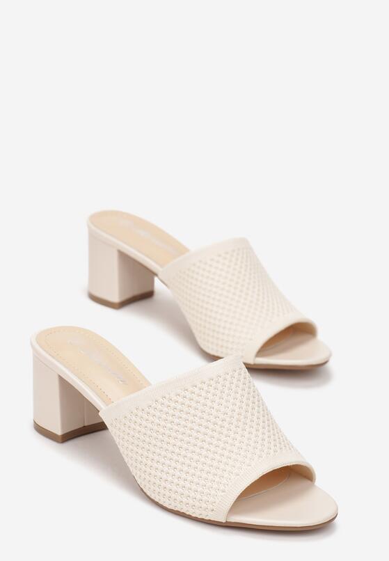 Beżowe Klapki Brise 4