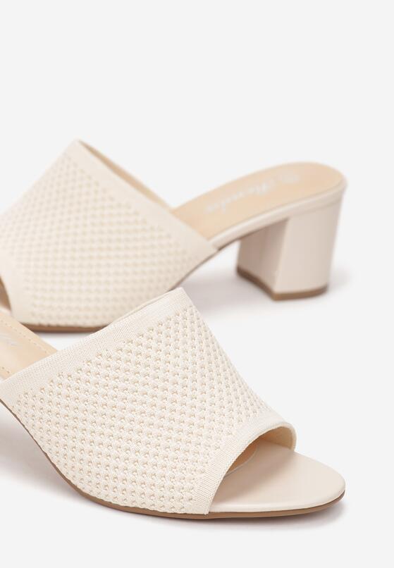 Beżowe Klapki Brise 5