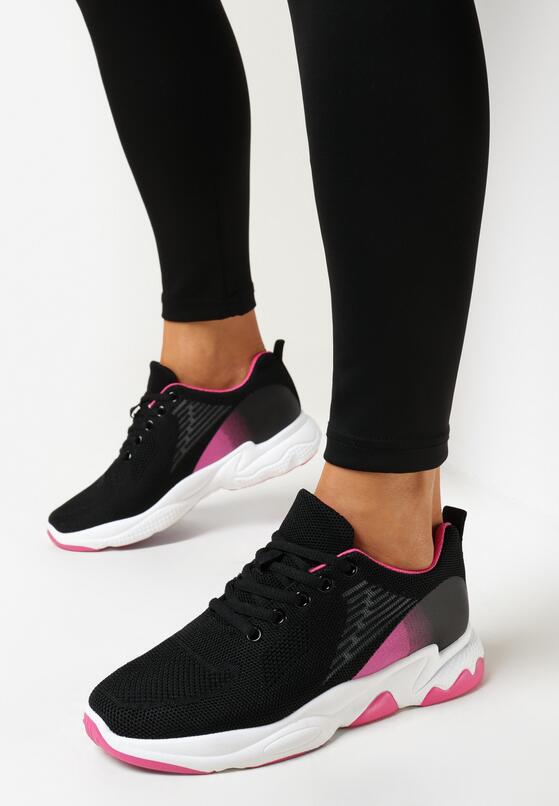 Czarno-Fuksjowe Buty Sportowe Nahili 2