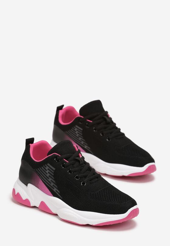 Czarno-Fuksjowe Buty Sportowe Nahili 4