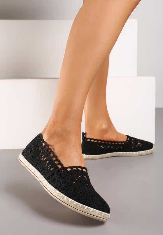 Czarne Espadryle Prannes 2