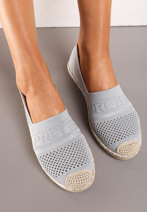 Szare Espadryle Rinestas 3