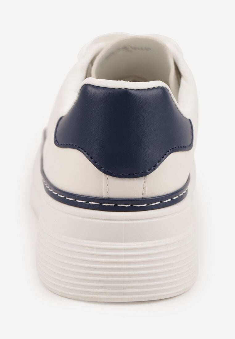 Sneakers Alb cu bleumarin 9