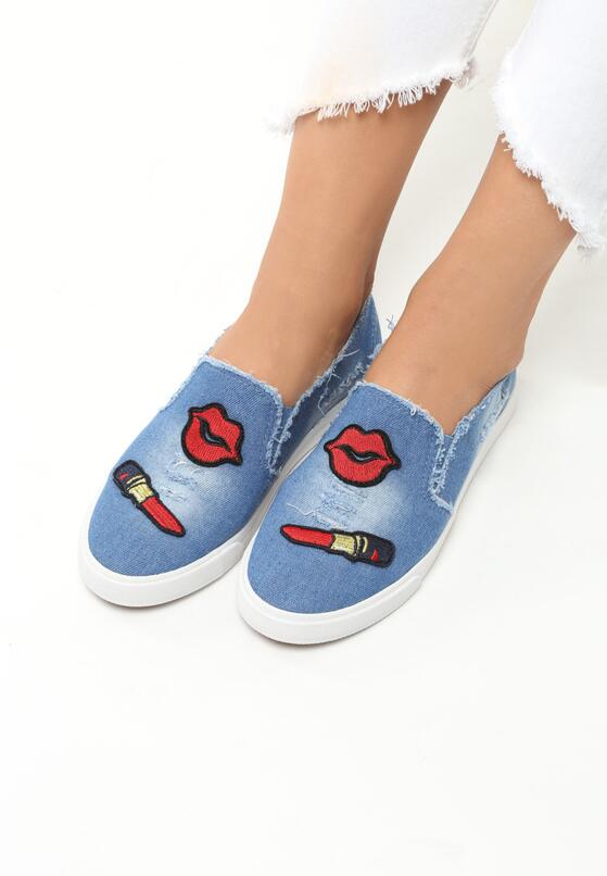Kobaltowe Slip On Kissy 1