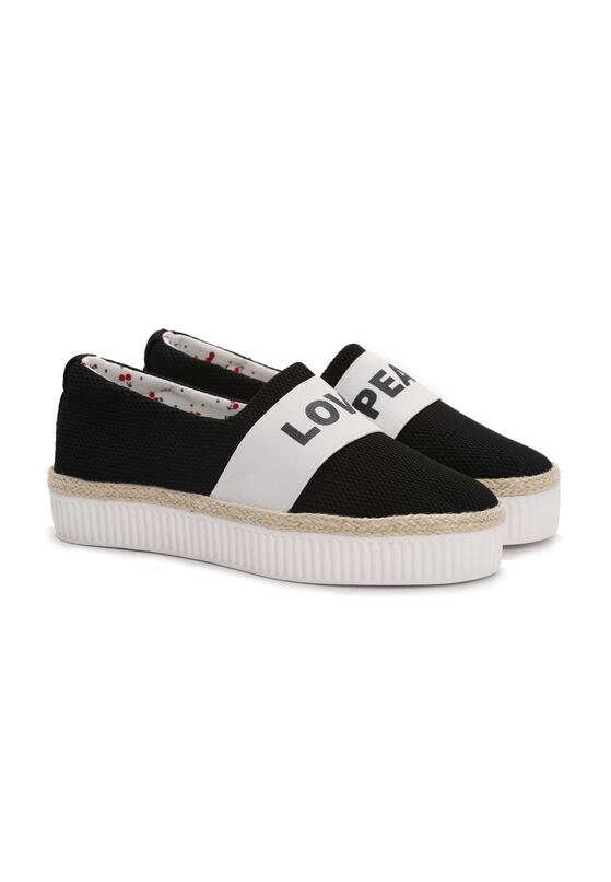 Czarne Slip On Loope 4