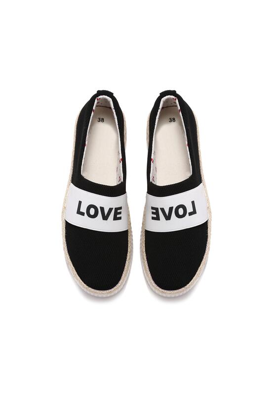 Czarne Slip On Loope 8
