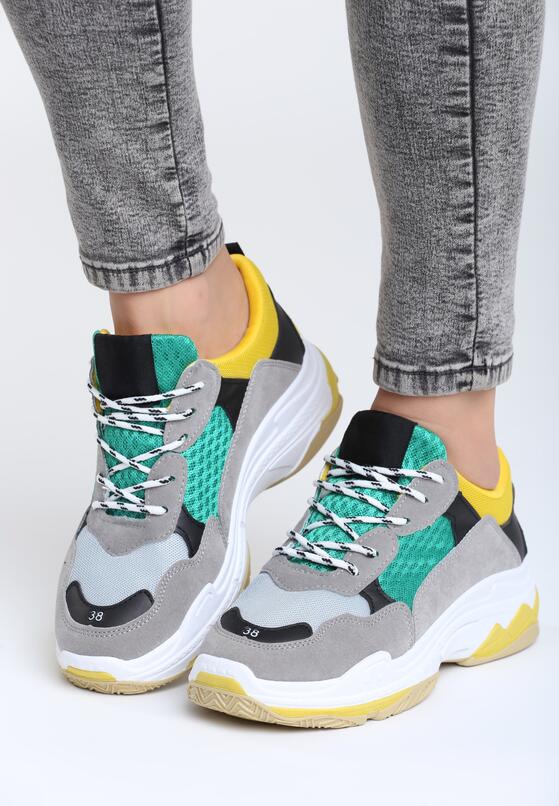 Szaro-Miętowe Buty Sportowe Skydancer 1