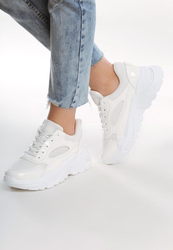 Białe Lakierowane Sneakersy Lay Into 2