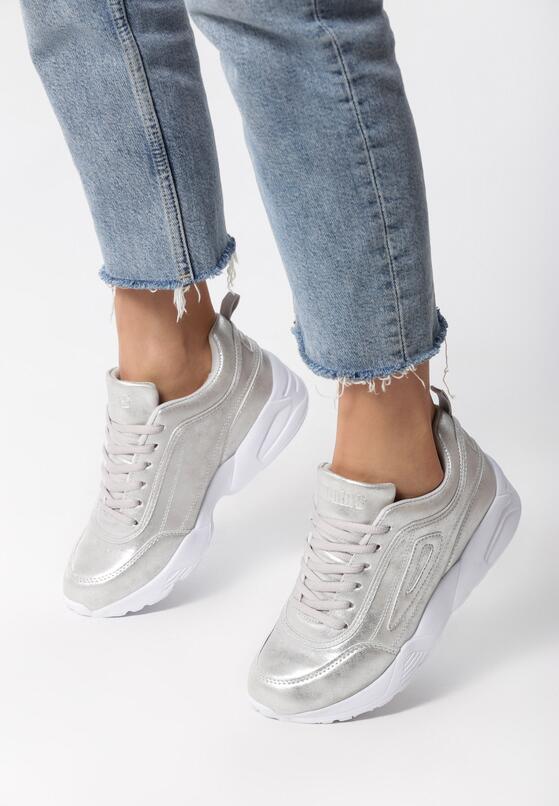 Srebrne Sneakersy Cannet 1