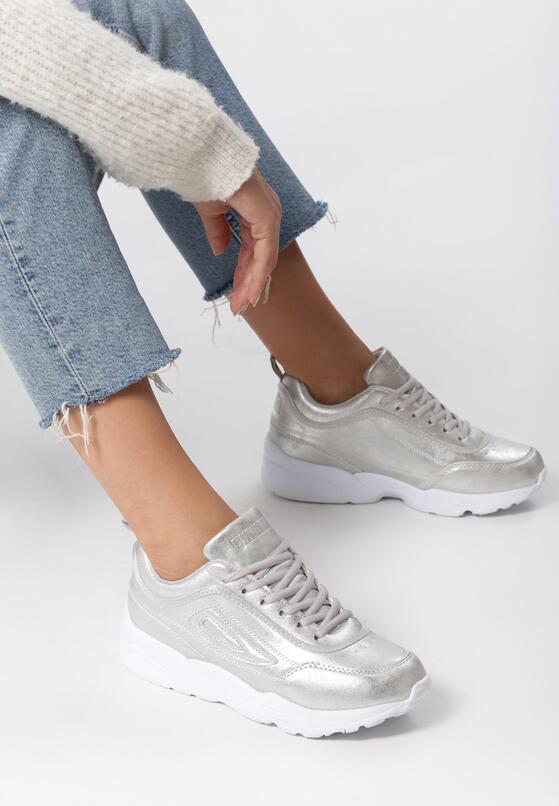 Srebrne Sneakersy Cannet 2