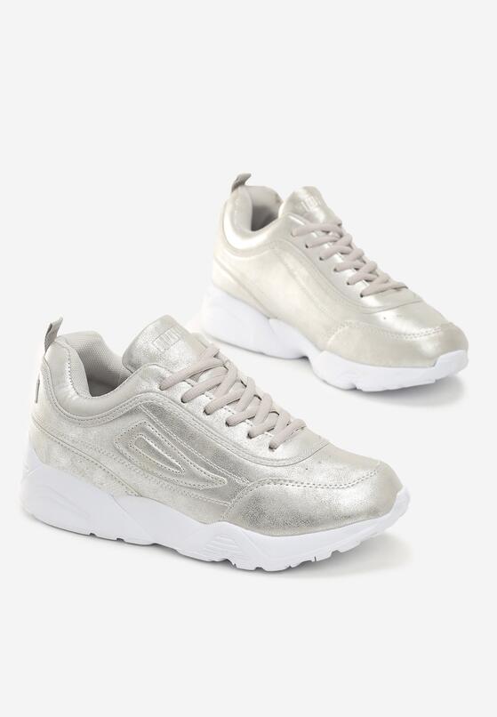 Srebrne Sneakersy Cannet 4