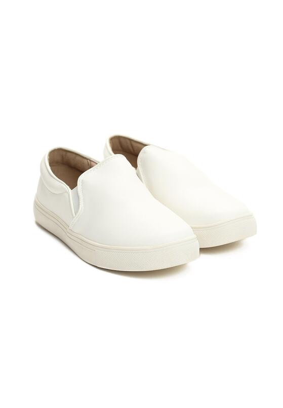 Białe Slip On Hydrangea 4