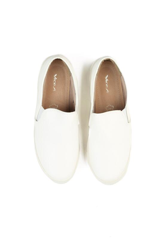 Białe Slip On Hydrangea 8