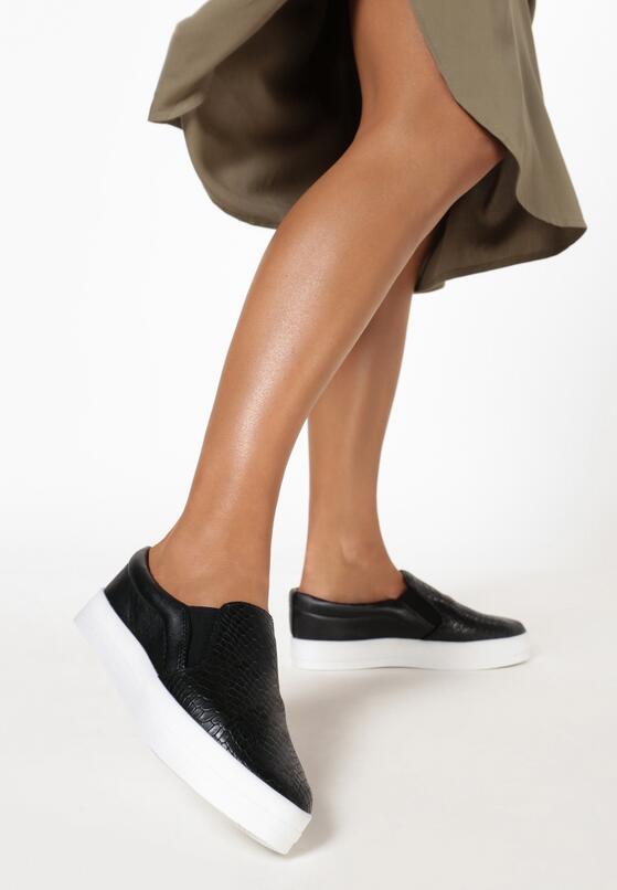 Czarne Slip On Best Holiday 2