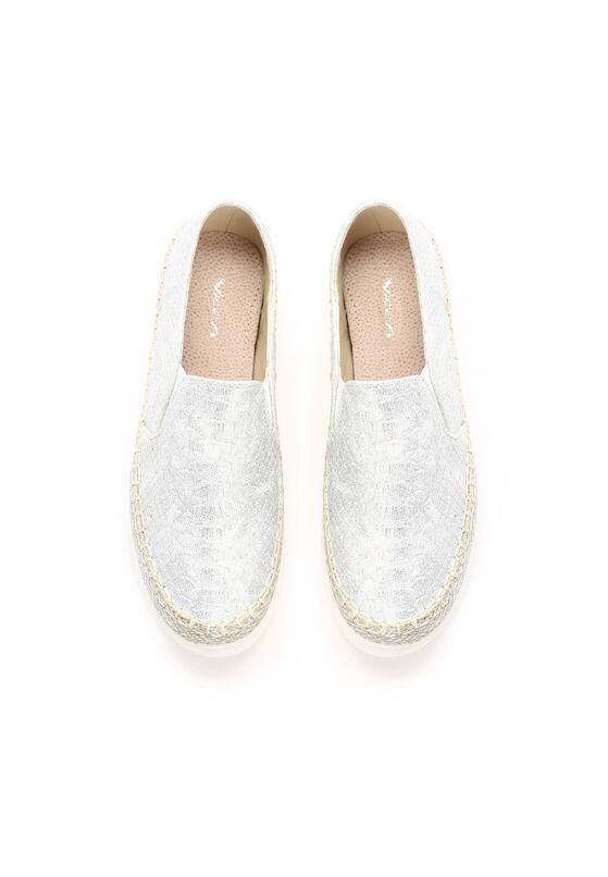 Srebrne Slip On Drako 8