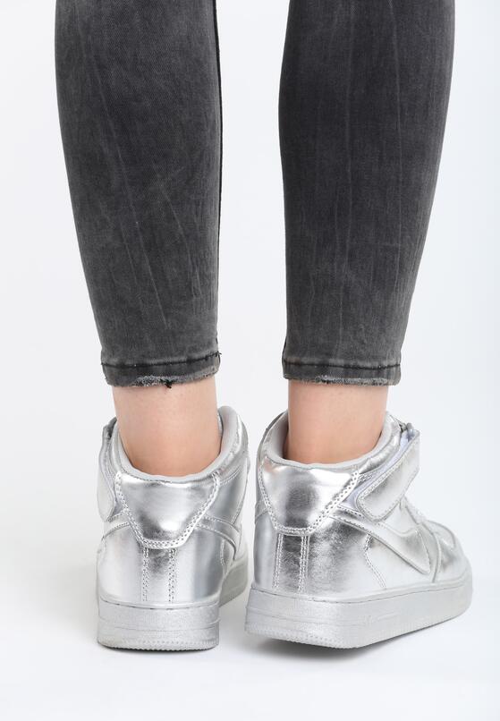 Srebrne Buty Sportowe Laura 2