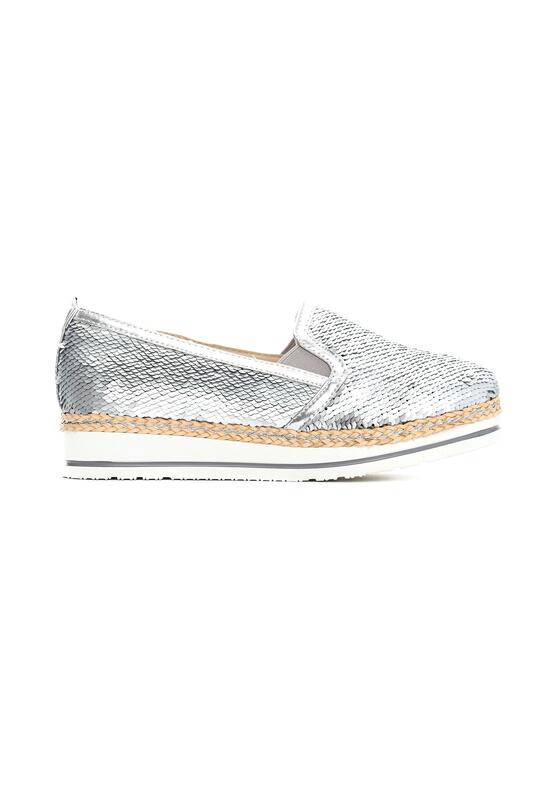 Srebrne Slip On Ubers 3