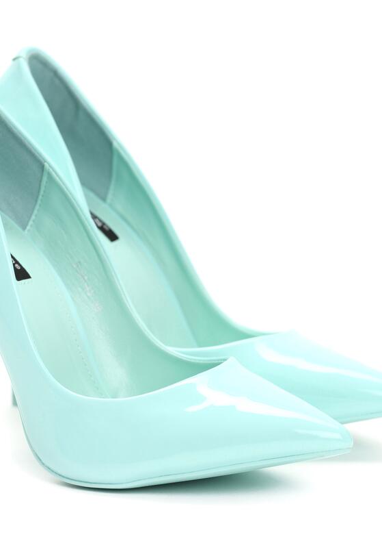 Pantofi stiletto Verde mentă 7