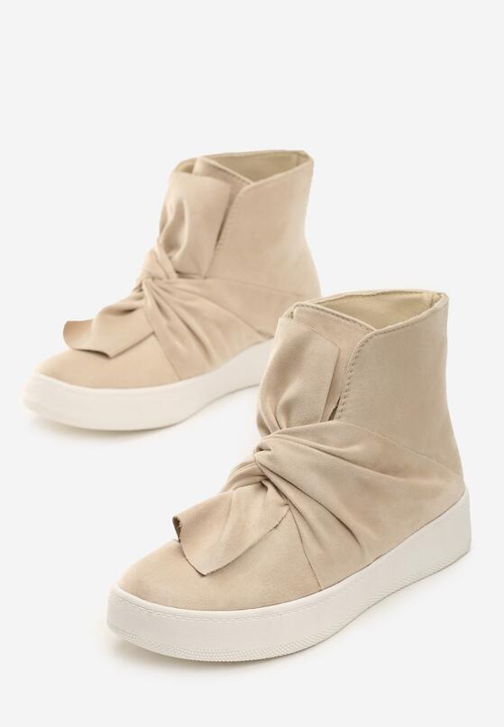 Beżowe Sneakersy Scilla 4