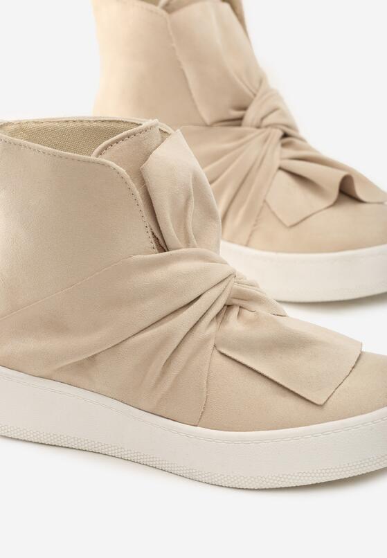 Beżowe Sneakersy Scilla 5