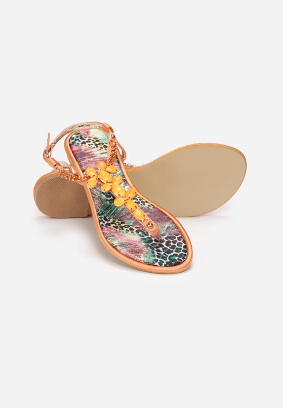 Pomarańczowe Sandały Ember 5