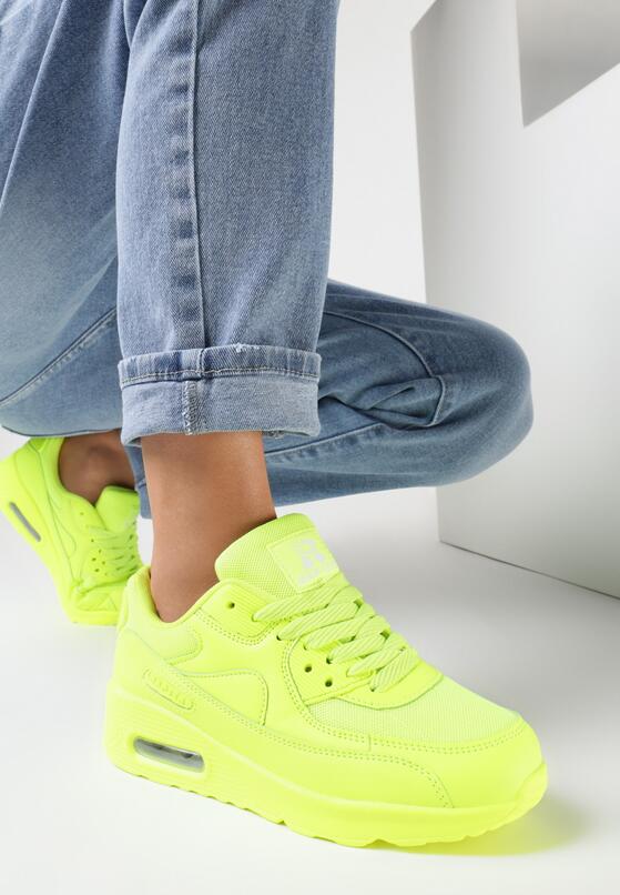 Limonkowe Neonowe Buty Sportowe Classical Nilda 1
