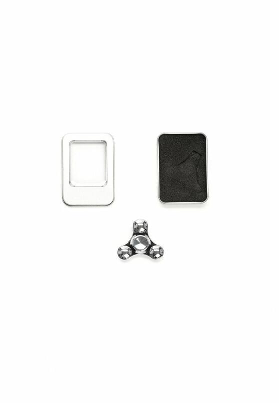 Srebrny Fidget Spinner F.U.N 2