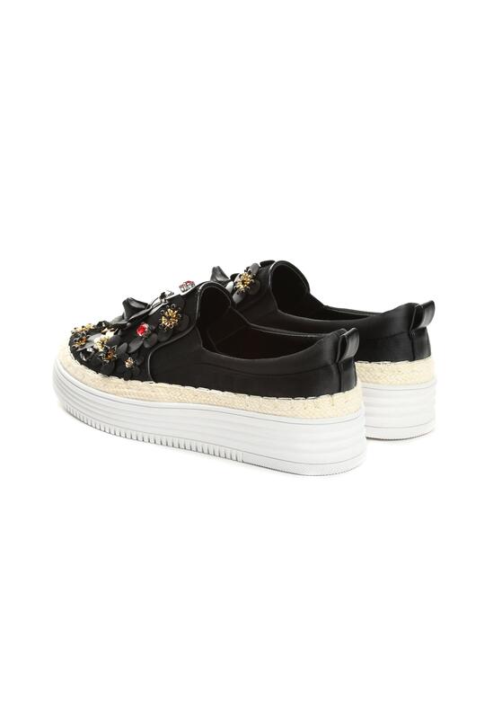 Czarne Slip On I'm Real Maniac 5