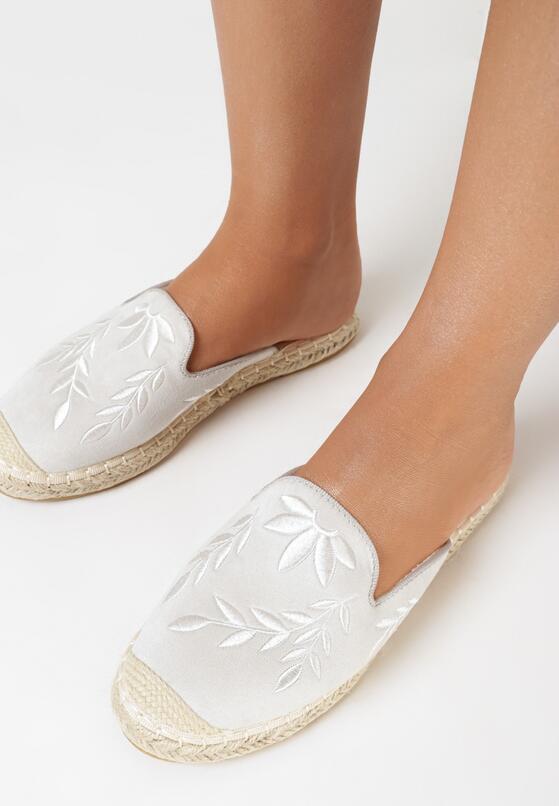 Szare Klapki Soft Ribbon 2