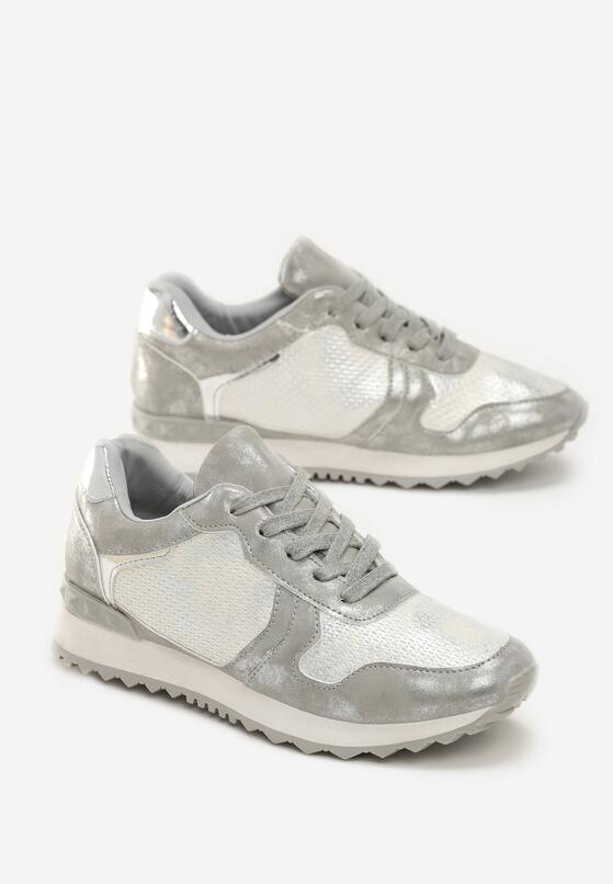 Srebrne Sneakersy Bring Me Down 4