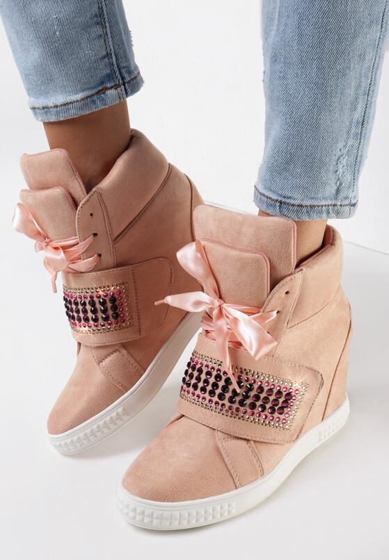 Różowe Sneakersy Stop Me Now 1
