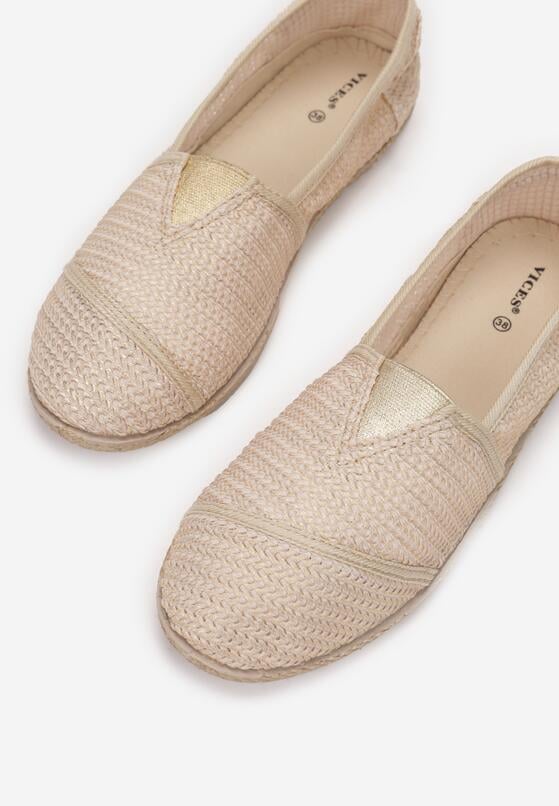 Złote Espadryle Qhesielle 6