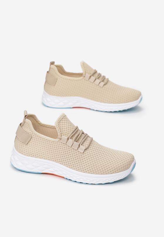 Beżowe Buty Sportowe Cheldina 4