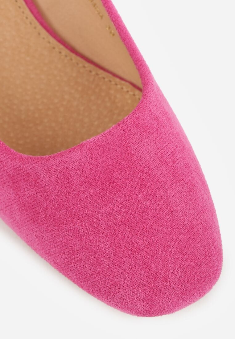 Fuksjowe Klasyczne Czółenka na Obcasie Vices ze Skórzaną Wkładką Savira 8