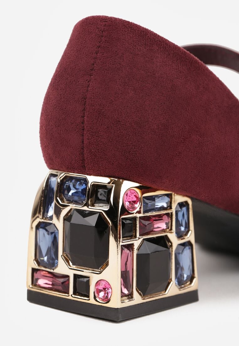 Pantofi cu toc Bordo 8