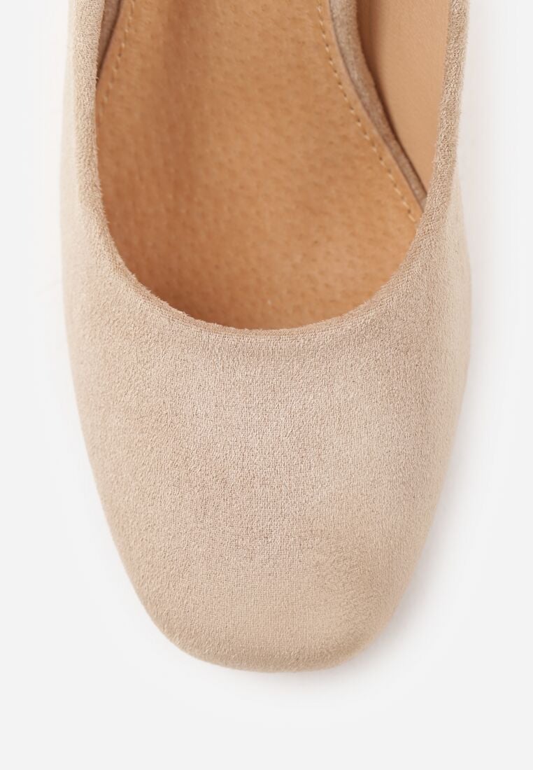 Pantofi cu toc Bej 8