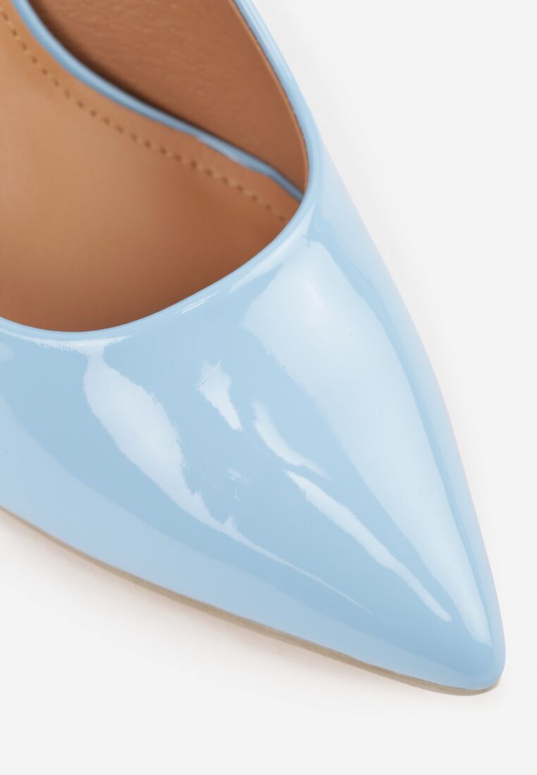 Niebieskie Klasyczne Lakierowane Szpilki Vices Naoise 9