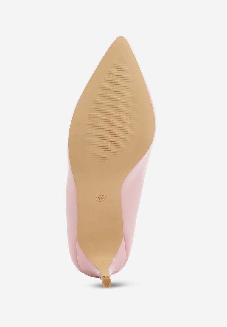 Różowe Klasyczne Lakierowane Szpilki Vices Naoise 7