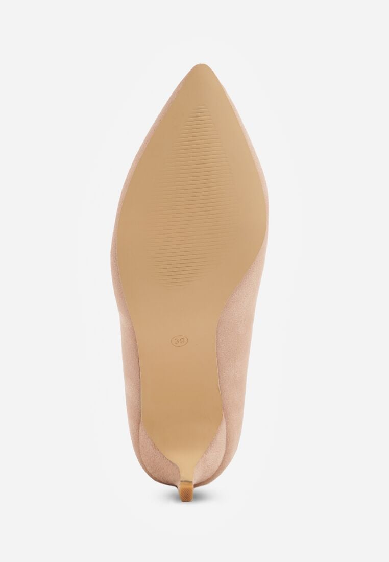 Pantofi cu toc Bej 7