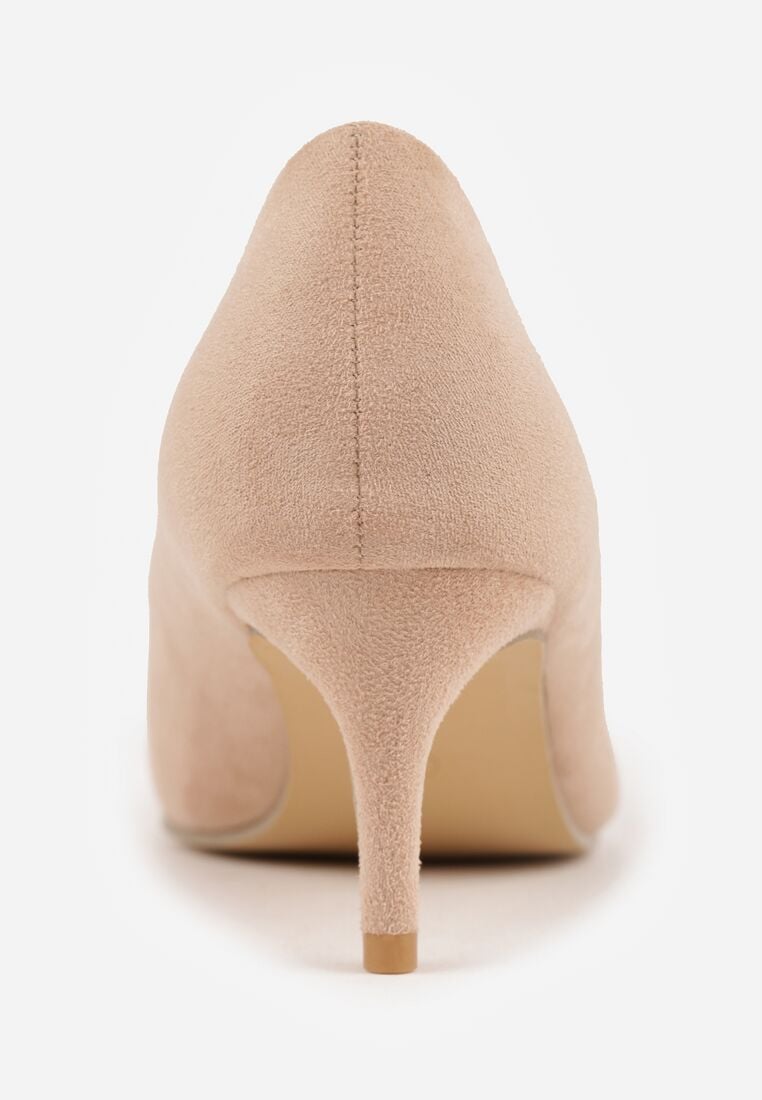 Pantofi cu toc Bej 8