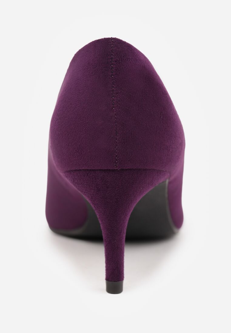Fioletowe Klasyczne Czółenka na Szpilce Ovirissa 8