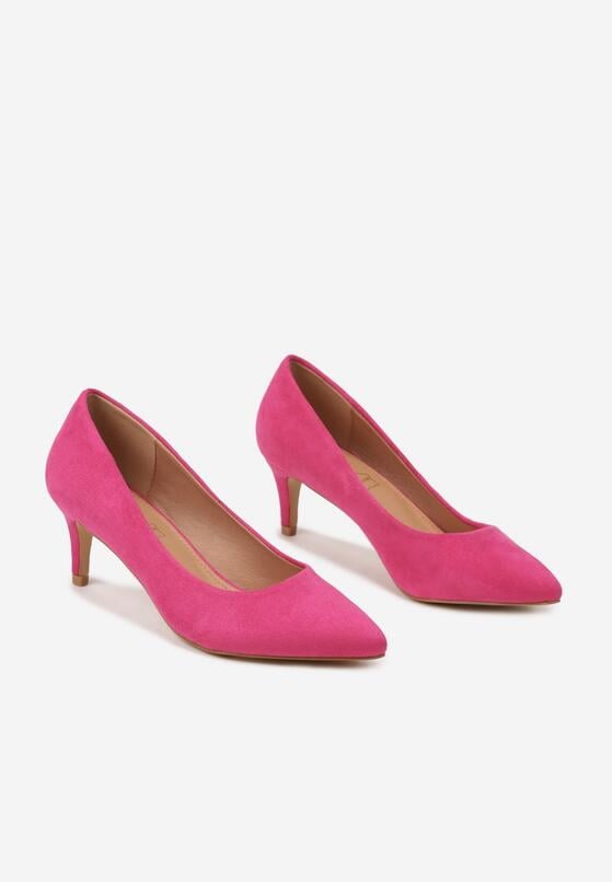 Pantofi cu toc Fucsia 5