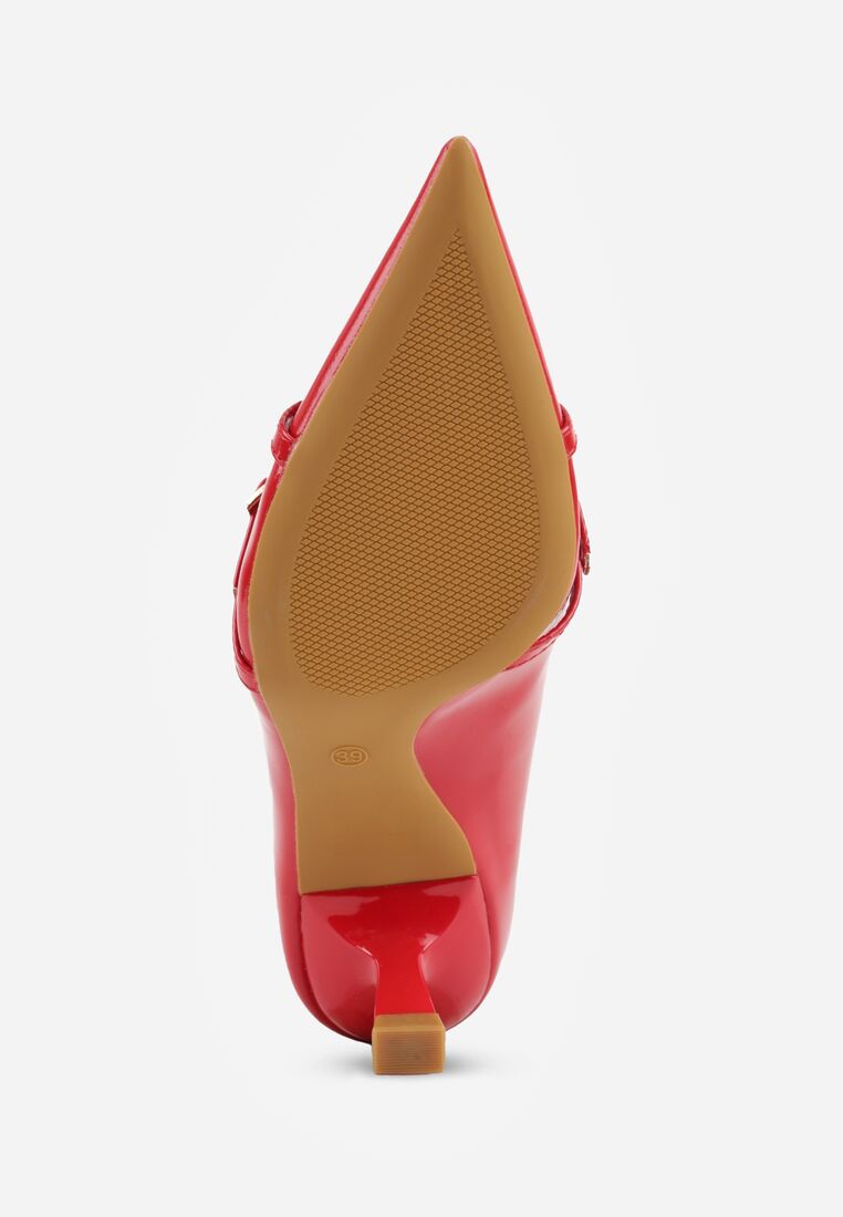 Pantofi cu toc Roșii 7