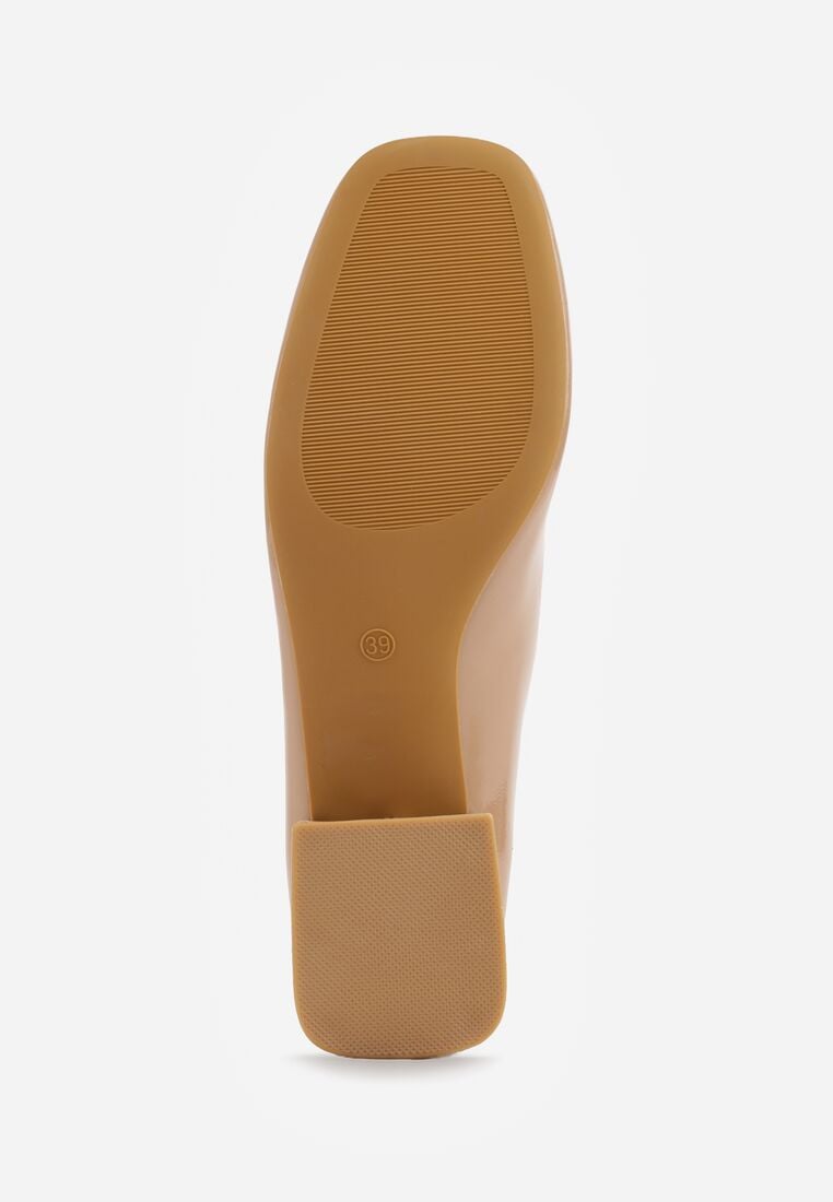 Pantofi cu toc Bej 7
