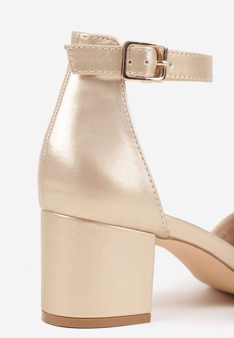 Pantofi cu toc Aurii 8