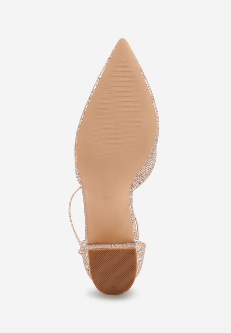 Pantofi cu toc Aurii 7
