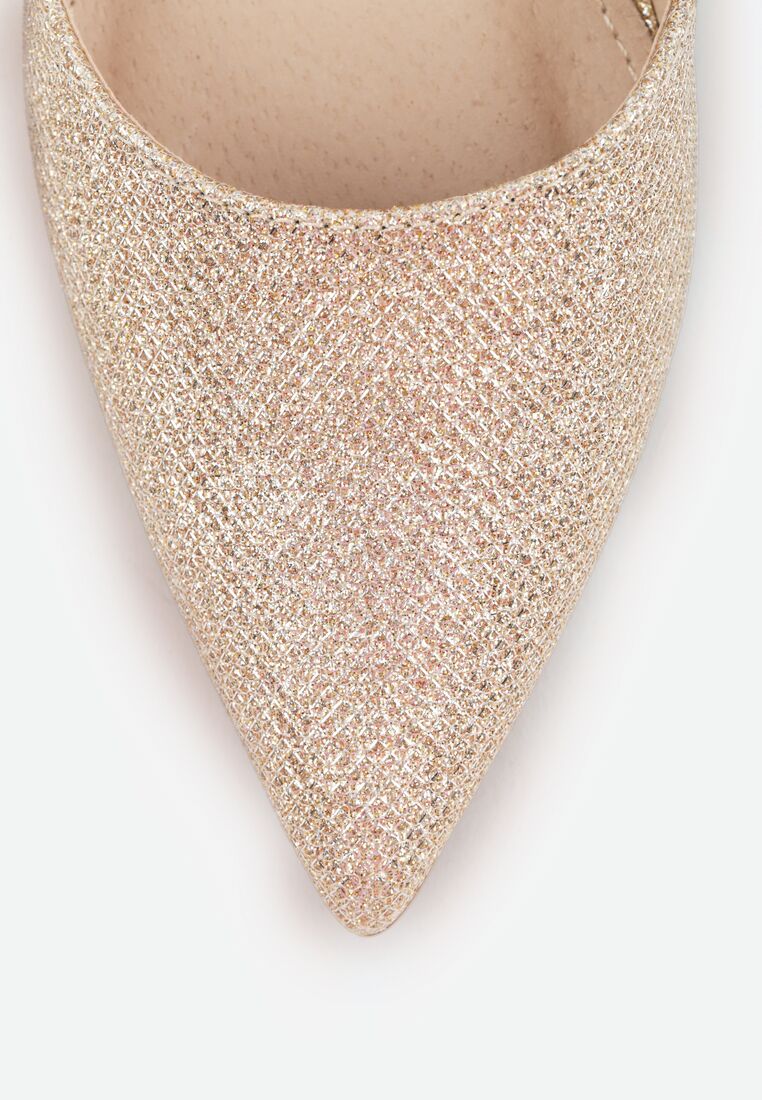 Pantofi cu toc Aurii 8