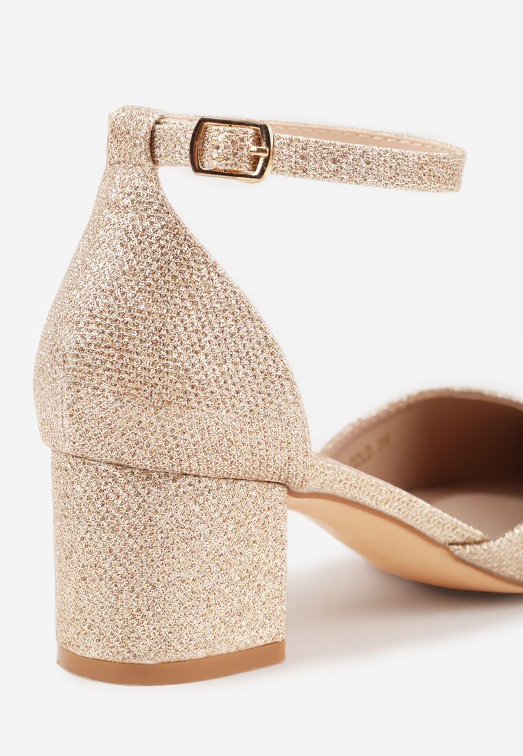 Pantofi cu toc Aurii 9